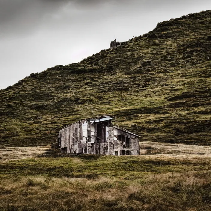 Prompt: a building in a landscape, trending on 5 0 0 px