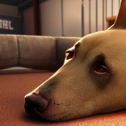 Image similar to pitbull dog drinks whiskey, real life, realistic, detailed, 4 k,