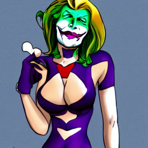 Prompt: Nami as The Joker