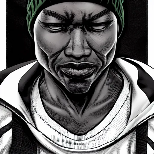 Prompt: a despondent 55 year old black man, comic book style, artgerm, wearing a beanie, highly detailed, concerned
