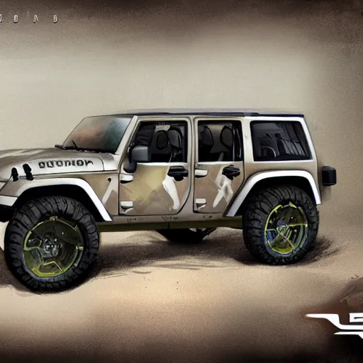 Image similar to concept art jeep inspired by halo razorback product photo studio lighting