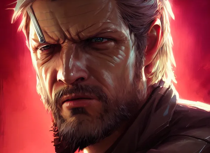 Prompt: highly detailed portrait of big boss metal gear, in no game no life, stephen bliss, 8 k, unreal engine, fantasy art by greg rutkowski, loish, rhads, ferdinand knab, makoto shinkai and lois van baarle, ilya kuvshinov, rossdraws, tom bagshaw, global illumination, radiant light, detailed and intricate environment