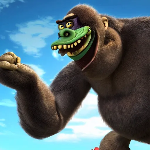 Prompt: king kong k rool