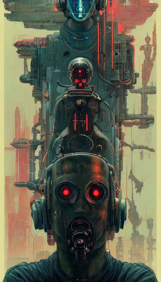 Image similar to cyberpunk propaganda poster by chiara bautista, beksinski and norman rockwell and greg rutkowski weta studio, and lucasfilm