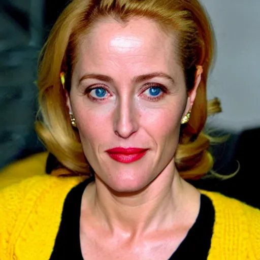 Prompt: Gillian Anderson as Max Headroom