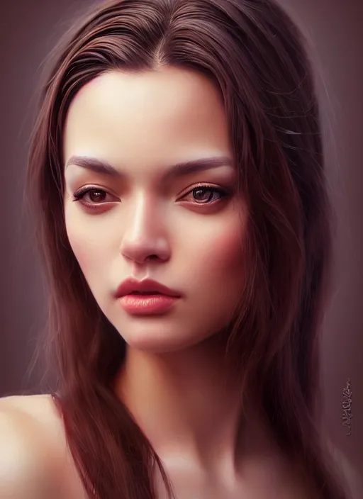 Image similar to photo of a gorgeous young woman in the style of stefan kostic, realistic, sharp focus, 8k high definition, insanely detailed, intricate, elegant, art by stanley lau and artgerm