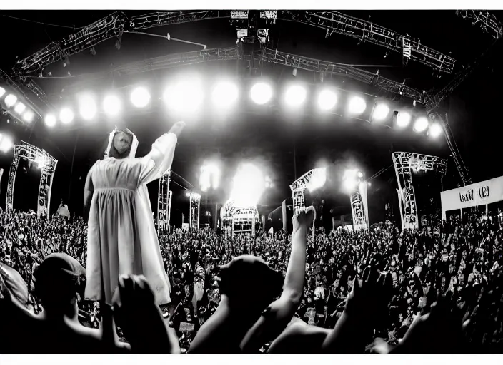 Image similar to photo still of a funeral ceremony on stage at vans warped tour, 8 k, 8 5 mm f 1. 8, studio lighting, rim light, right side key light