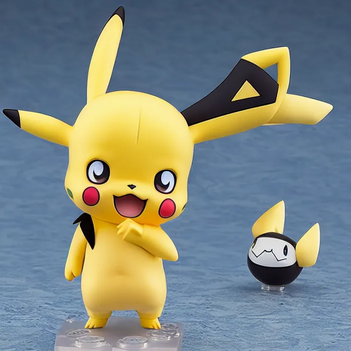 Prompt: Pikachu, An anime Nendoroid of Pikachu, figurine, detailed product photo