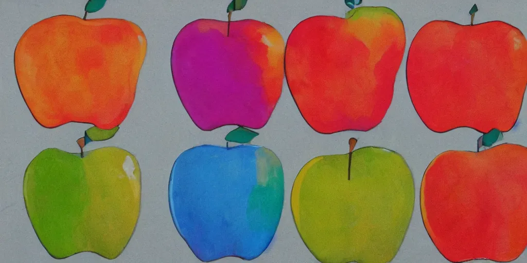 Image similar to a colorful apple computer logo