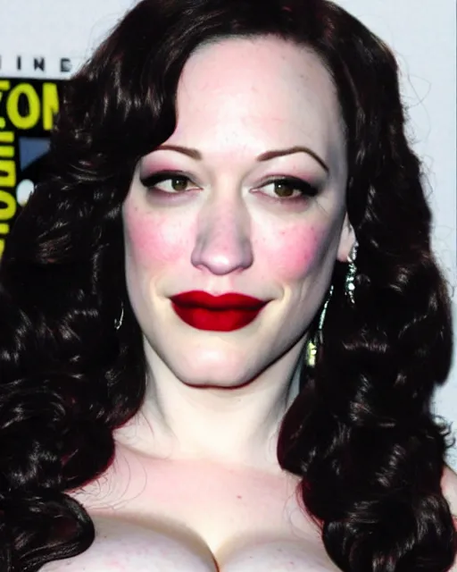 Image similar to kat dennings christina hendricks jennifer tilly, by gilbert hernandez, gorgeous beautiful, stunning, deviant, arrogant