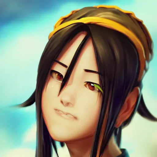 Image similar to highly detailed close up portrait of Toph Bei Fong, concept art, digital art, studio lightning, bright colors, intricate, masterpiece, photorealistic, hiperrealistic, sharp focus, high contrast, Artstation HQ, DeviantArt trending, 4k UHD, Unreal Engine 5
