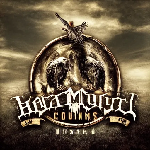 Image similar to heavy metal country music album cover