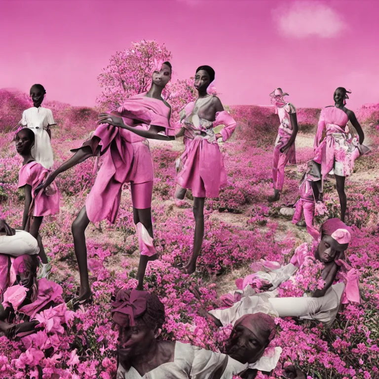 Image similar to fragrance advertising campaign by richard mosse