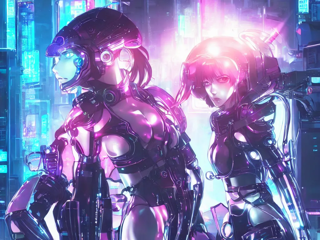 Image similar to portrait anime visual futuristic female cyber police, on cyberpunk neon light tokyo rooftop, ssci - fi and fantasy, intricate and very beautiful, human structure, concept art, sharp focus, anime by rossdraws and magali villeneuve and luxearte and liya nikorov, frostine engine