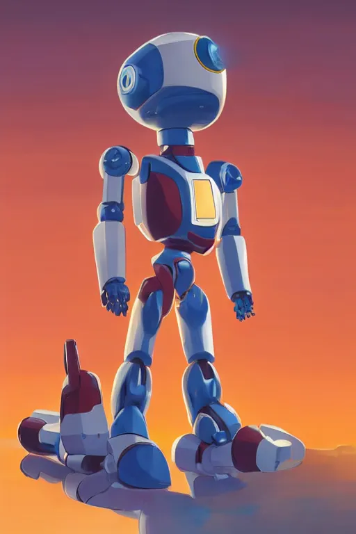 Image similar to metabots medabots medarotto medarot robot minimalist comics, behance hd by jesper ejsing, by rhads, makoto shinkai and lois van baarle, ilya kuvshinov, rossdraws global illumination ray tracing hdr radiating a glowing aura