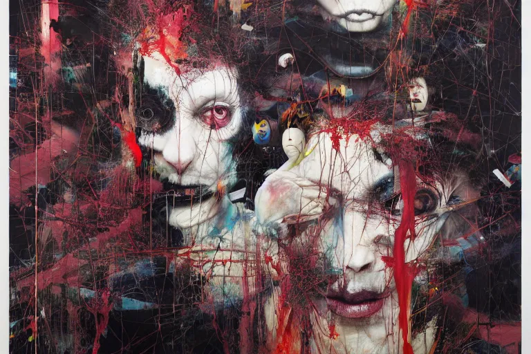 Image similar to The physical impossibility of death, in a brutalist architecture space ship , gothic, rich deep colours, painted by Francis bacon, Adrian ghenie, James jean and Petra cortright part by Gerhard Richter, part by Takato Yamamoto. 8k masterpiece