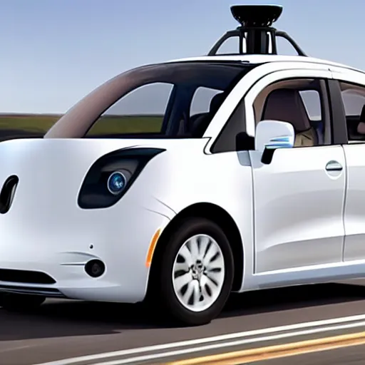 Image similar to Apple announcing the new self driving Apple Car, realistic photo