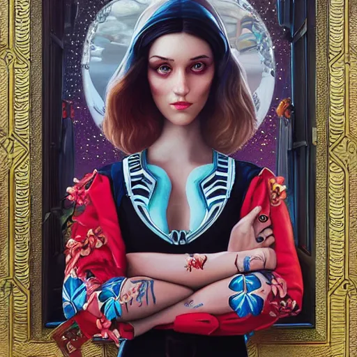 Prompt: Stockholm city portrait, Pixar style, by Tristan Eaton Stanley Artgerm and Tom Bagshaw.