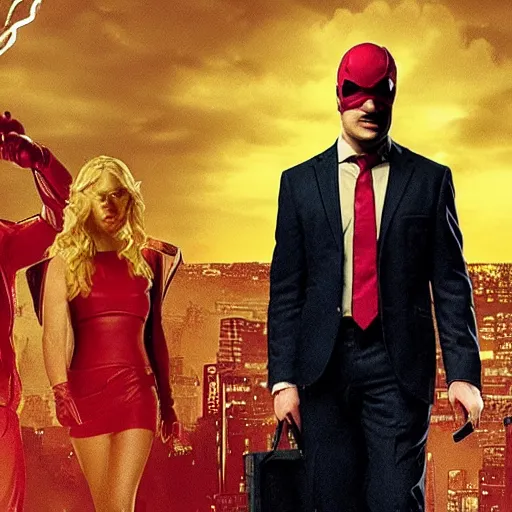 Image similar to daredevil matt murdock intimidates saul goodman tv show still daredevil mcu