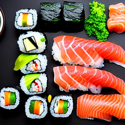 Image similar to macro gourmet top quality sushi sashimi photography professional photograph