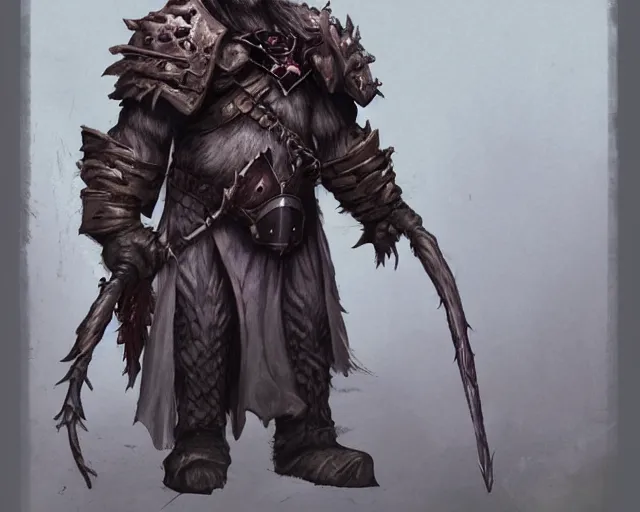 Image similar to paul walter hauser as a drow berserker, fantasy art, d & d, extremely detailed, high quality, award - winning,