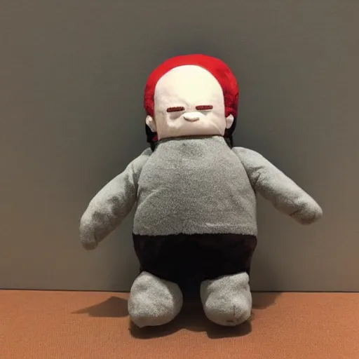 Image similar to cute fumo plush of George Costanza who gets randomly criticized 99% of the time, 90’s style