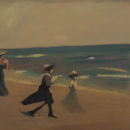 Image similar to a painting in the style of philip wilson steer.