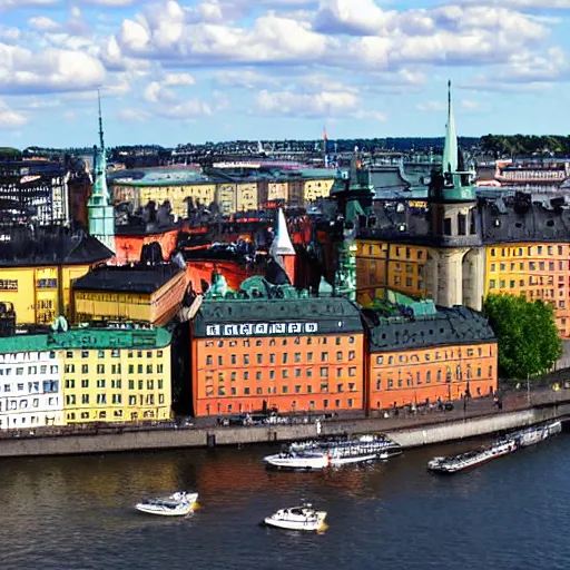 Prompt: Stockholm city