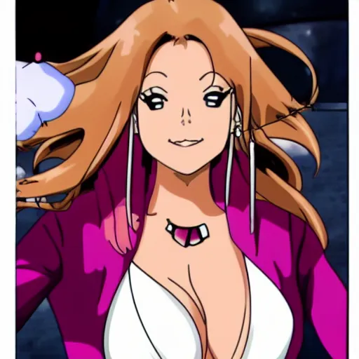 Image similar to mariah carey as an anime villain