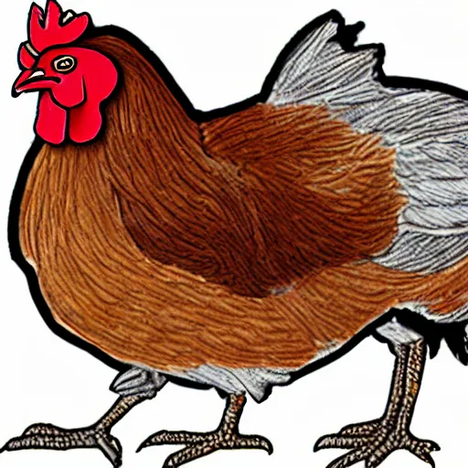 Image similar to Medical diagram of a chicken, detailed