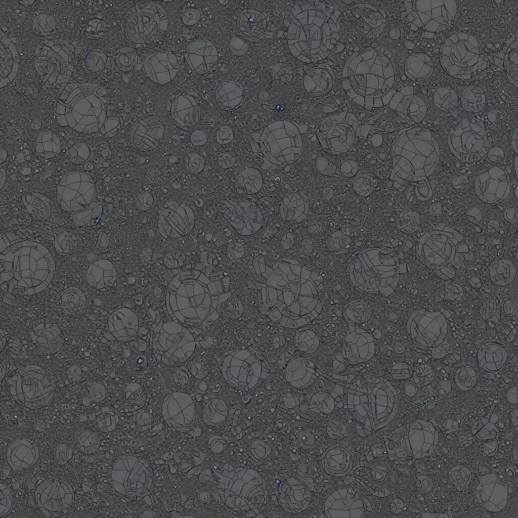 Image similar to seamless tileable texture of sci fi space panels, realistic, very detailed, beautiful, intricate details, space ship gribble, hard surface modeling, zbrush, 3 d maya, spaceship hull texture, sharp focus, tech, material pack, pbr, 4 k texture pack, substance designer, substance render, substance painter, marmoset, unreal engine, octane render