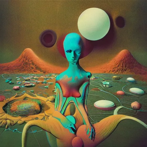 Prompt: rock music, surreal hippie album cover, 6 0 s biomorphic design photography, ethereal, dan mcpharlin, pascal blanche, roger dean, josh kirby, 8 k