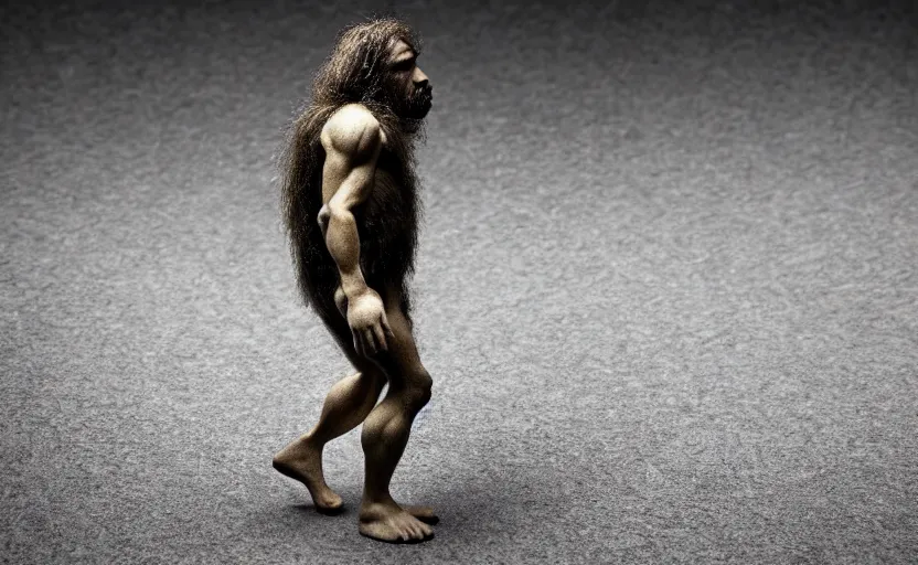 Image similar to made a neanderthal became prophet and many people follow him, perfect dynamic posture, perfect dynamic environment, perfect dynamic body form, perfect dynamic pose, perfect dynamic form, pinterest, perfect dynamic position, award winning photo by national geographic, and pulittzer winner, bokeh, reduce duplication interference