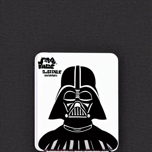 Darth Vader wearing a convention style name badge that | Stable ...