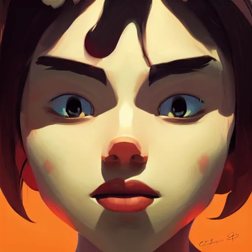 Image similar to face icon stylized minimalist comic - con, loftis, cory behance hd by jesper ejsing, by rhads, makoto shinkai and lois van baarle, ilya kuvshinov, rossdraws global illumination