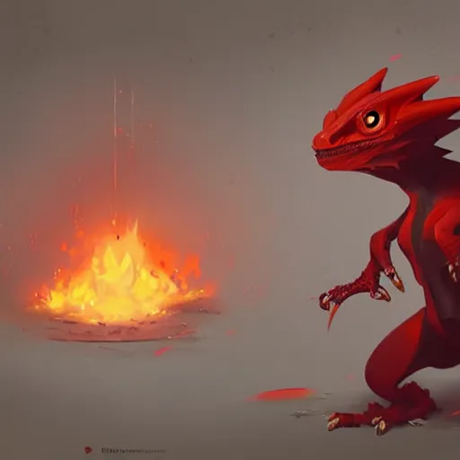 Prompt: Charmeleon digital Art, Greg rutkowski, Trending artstation,cinematic