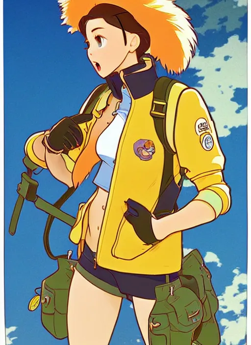 Prompt: cute beaver wear high - vis jacket trading card design, natural lighting, path traced, highly detailed, high quality, digital painting, by don bluth and ross tran and studio ghibli and alphonse mucha, artgerm