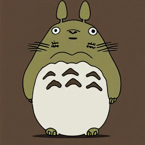 Prompt: anatomy of totoro