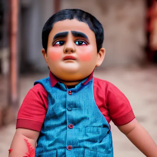 Prompt: portrait photo still of real life motu patlu, 8 k, 8 5 mm f 1. 8