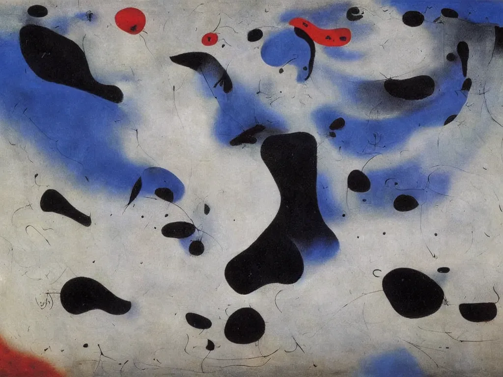 Image similar to an incredibly huge wave illuminated by anger and desire, played by muse and painted by joan miro, trending on artstation,