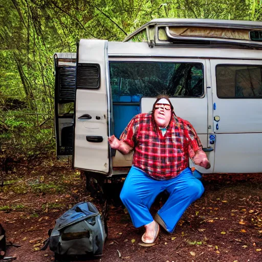 Image similar to Matt Foley living in a van down by the River, EOS 5D, ISO100, f/8, 1/125, 84mm, RAW Dual Pixel, Dolby Vision, HDR, TMZ, Featured