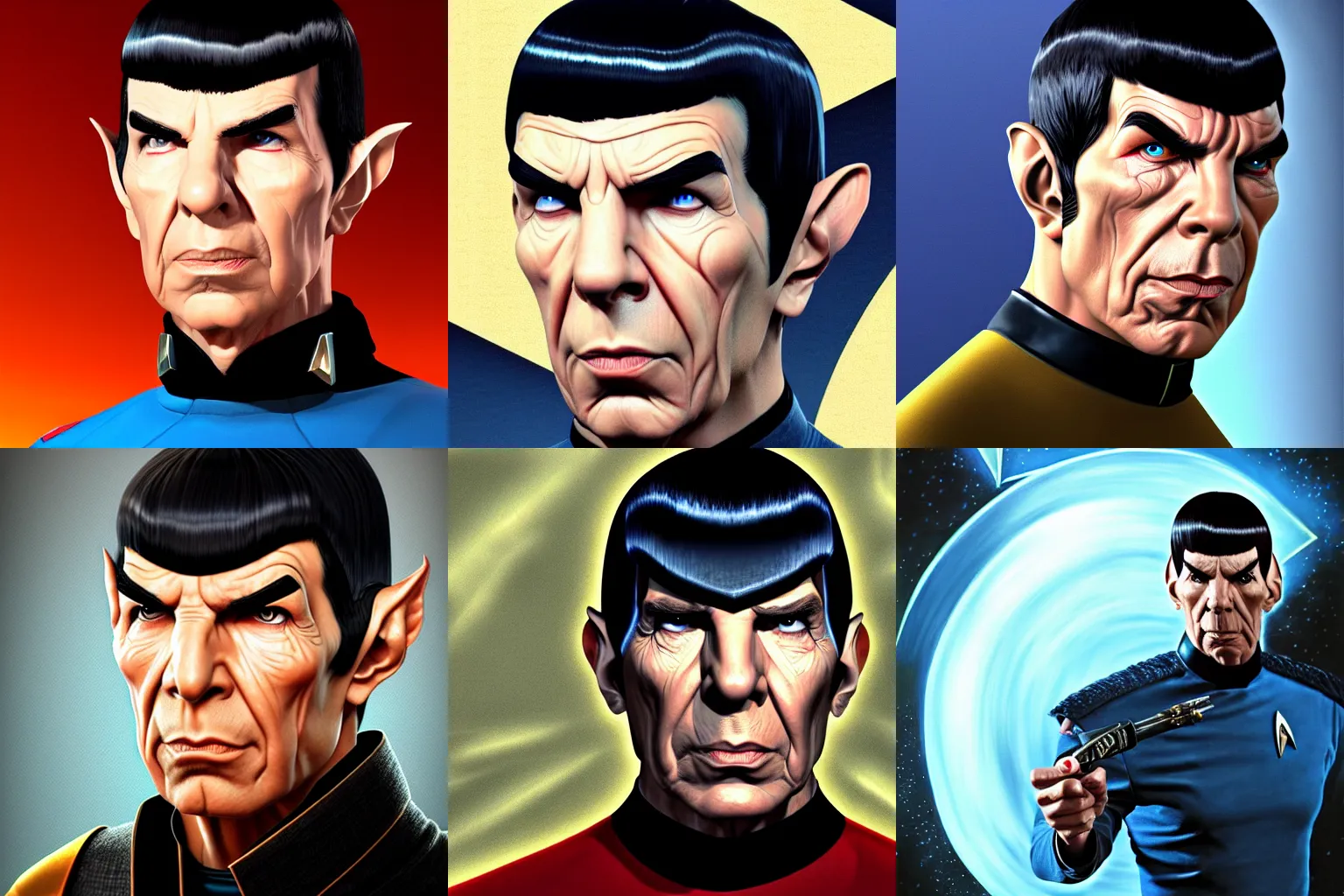 Prompt: Spock from Star Trek Warhammer 40k portrait, 4k resolution, highly detailed, artstation, very sharp, epic