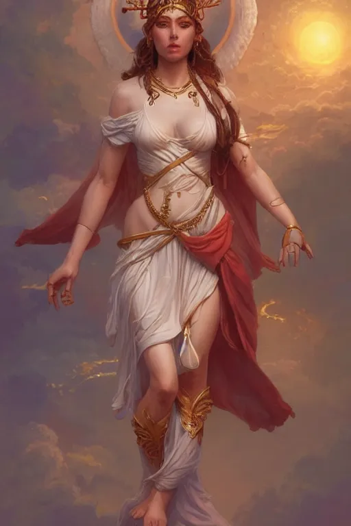 Prompt: goddess of love and peace, accurate anatomy, only two hands, highly detailed, digital painting, artstation, concept art, smooth, sharp focus, illustration, Unreal Engine 5, 8K, art by artgerm and greg rutkowski and edgar maxence