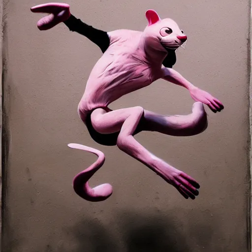 Image similar to The Pink Panther, Artwork by Jeremy Jeremy Geddes