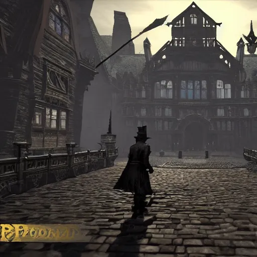 Image similar to bloodborne low poly oldschool runescape, running on psx, gameplay screenshot