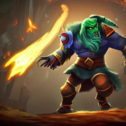 Prompt: detailed look at new dota 2 hero