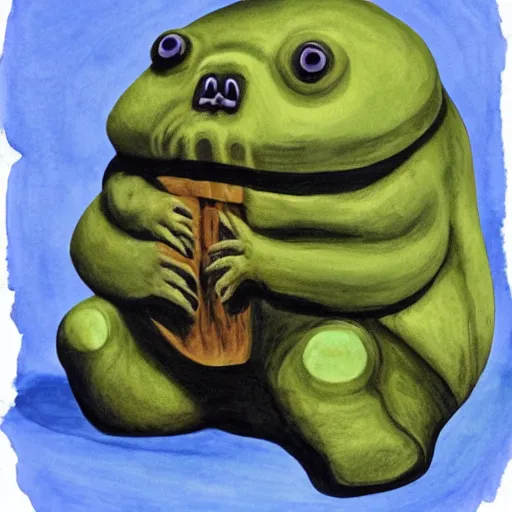 Prompt: The Very Hungry Tardigrade by Eric Carle
