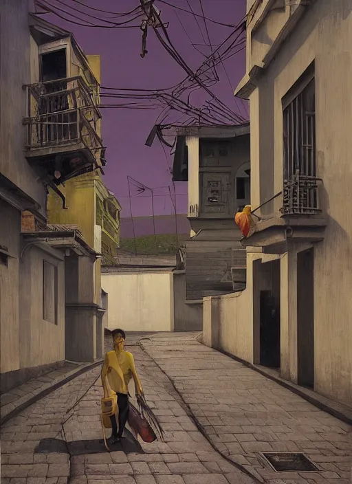 Prompt: the disinvention of time, streets of salvador, brazil, coastal, by edward hopper and james gilleard, zdzislaw beksinski, strange vegetation, exteriors, highly detailed, cinematic, black people, by james gilleard, airbrush, ilya kuvshinov, wlop, very coherent, art by takato yamamoto and james jean