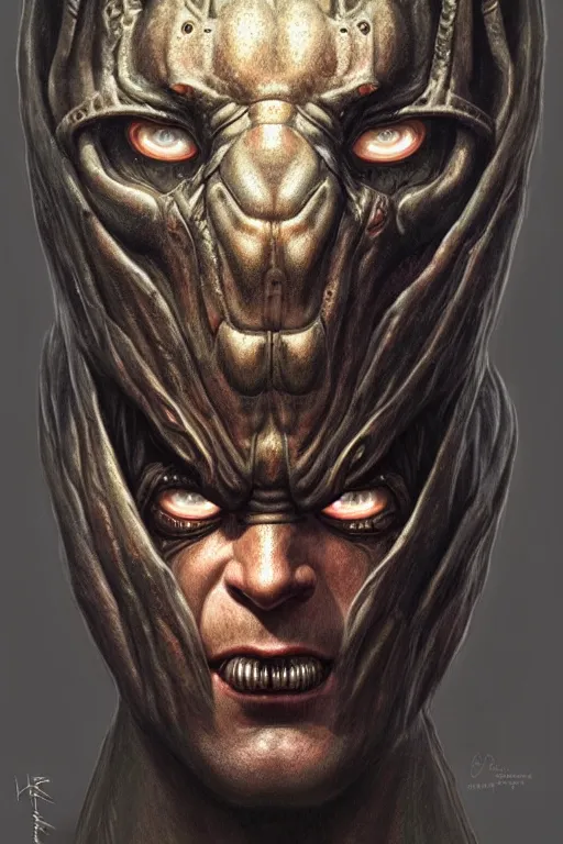 Image similar to anthropomorphic ring head in opaque heapbody chris hemsworth hellspawn, intricate, elegant, highly detailed face, wide angle, digital painting, artstation, concept art, sharp focus, illustration, art by artgerm, bob eggleton, stephen hickman, richard corben, wayne barlowe, greg rutkowski, alphonse mucha, 8 k