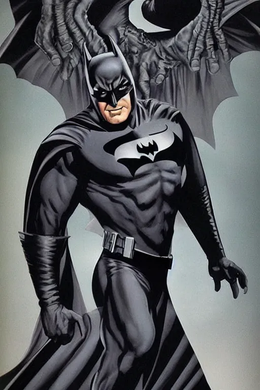 Image similar to !dream full body batman character design by Alex Ross